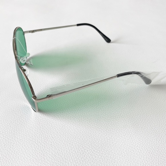 new 57mm Metal Frame Aviator Sunglasses ☻ Green - Picture 5 of 7